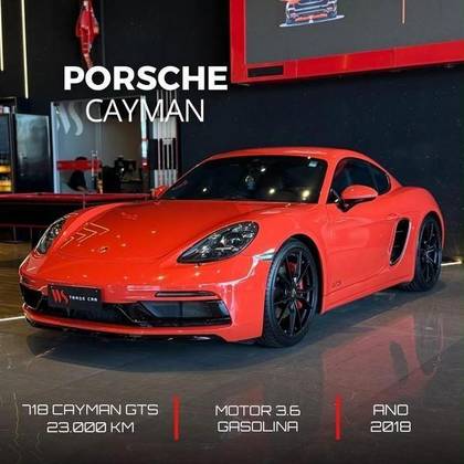 PORSCHE 718 2.5 16V H4 GASOLINA CAYMAN GTS PDK PORSCHE 718 2.5 16V H4 GASOLINA CAYMAN GTS PDK